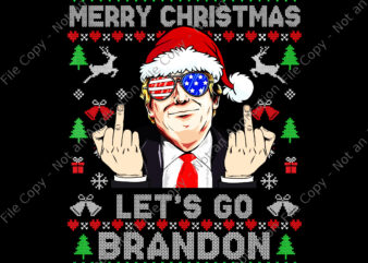 Let’s Go Brandon Trump Christmas Png, Trump Christmas Png, Trump Santa Png, Trum Png, Christmas Png