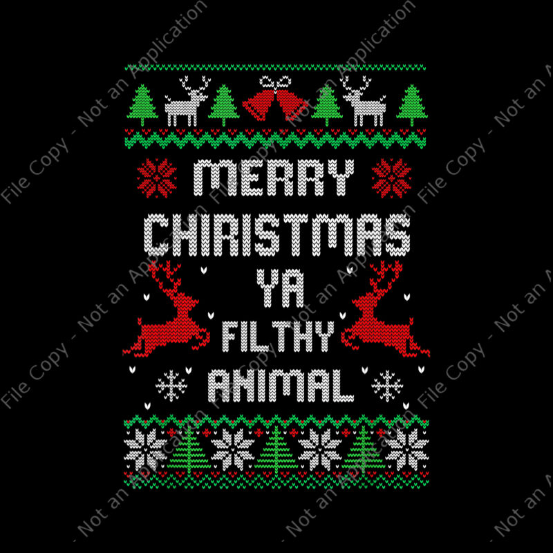 Merry Christmas Animal Filthy Ya Png, Merry Christmas Png, Christmas Png, Filthy Ya Animal Png