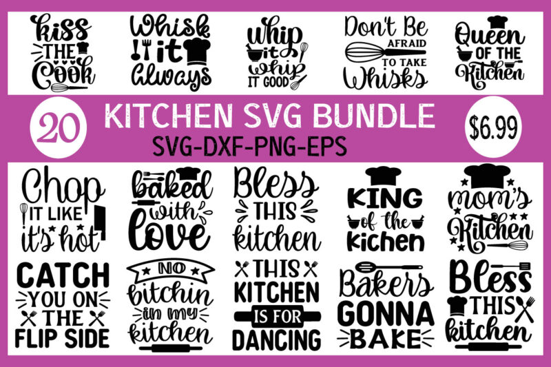 kitchen svg bundle