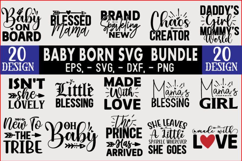 Baby SVG T shirt Design Bundle