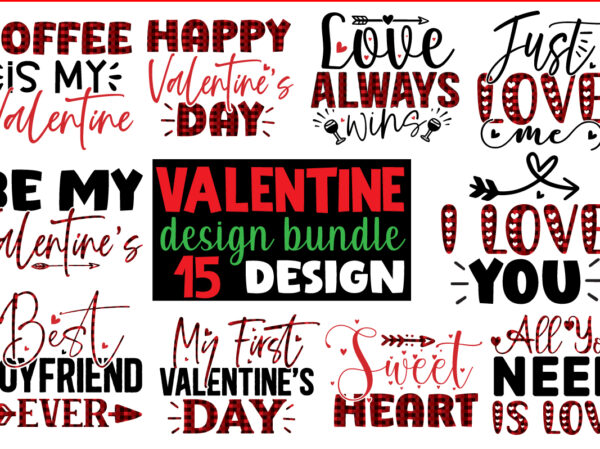 Valentine day sublimation bundle t shirt vector art