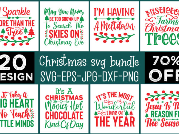 Christmas svg bundle digital download commercial use svg files for cricut silhouette t shirt vector file