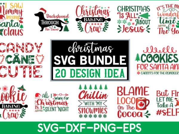 Christmas svg bundle t shirt vector file