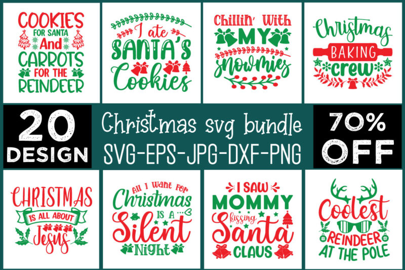 Christmas svg bundle t shirt vector file