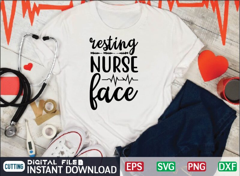 resting nurse face nurse t shirt designs bundle in ai png svg cutting printable files, nursing svg bundle, nurse svg bundle, nurse svg files for cricut, nursing cutting files