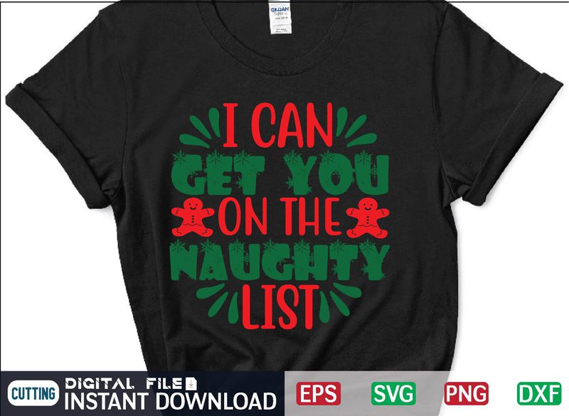 I Can Get You on the Naughty List svg, christmas svg, tree christmas ...