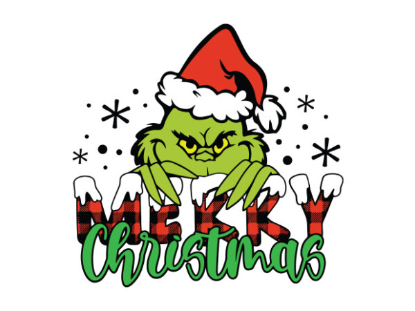 Grinch Merry Christmas - Buy t-shirt designs