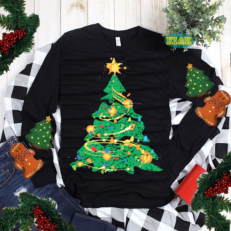 Grunge Christmas Tree t shirt designs, Merry Christmas Svg, Merry ...