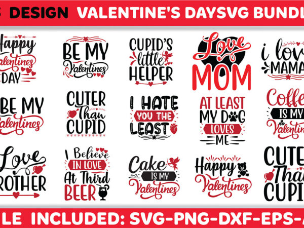 Valentine’s day svg design bundle