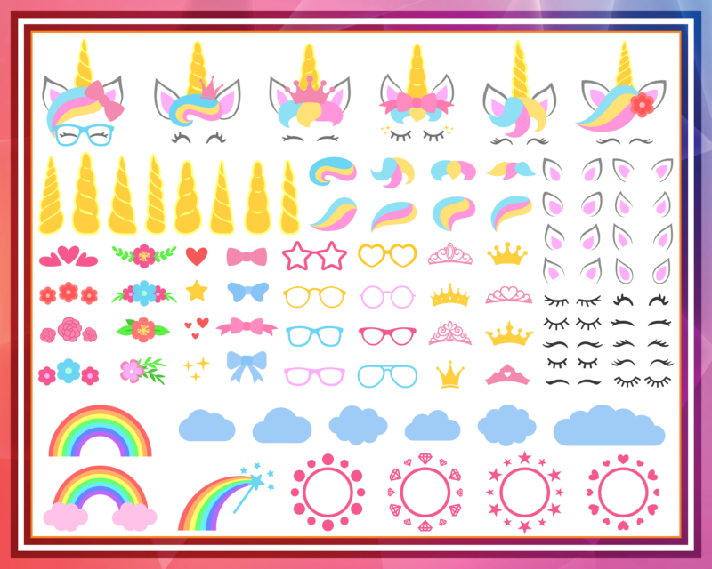 Combo 2000+ Unicorn Design SVG Bundle, Dada Unicorn Png, Svg, Png, dxf, eps, Dadacorn Png, Daddy Unicorn Sublimation, Instant Download CB998462714