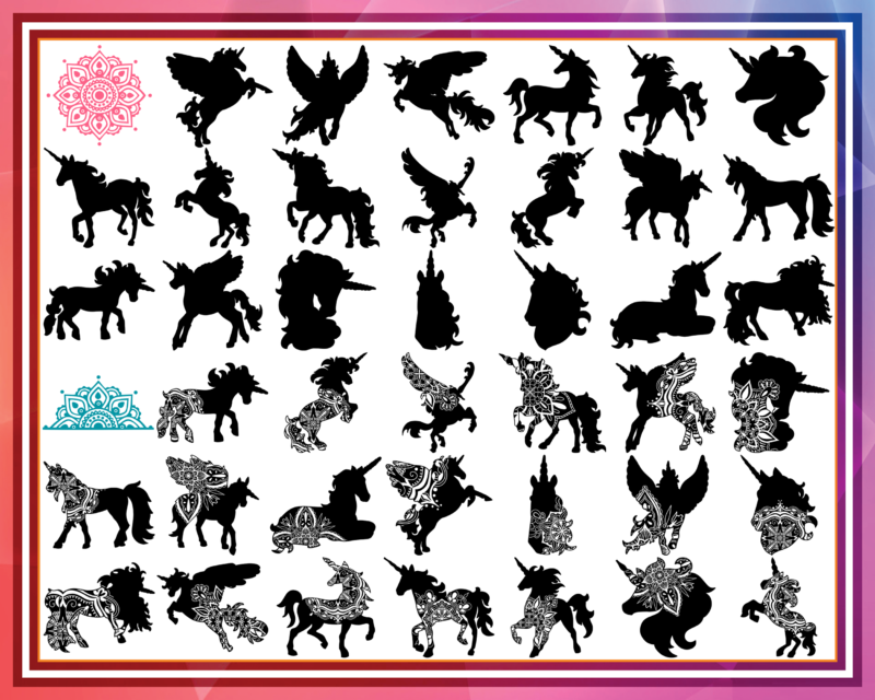 Combo 2000+ Unicorn Design SVG Bundle, Dada Unicorn Png, Svg, Png, dxf, eps, Dadacorn Png, Daddy Unicorn Sublimation, Instant Download CB998462714