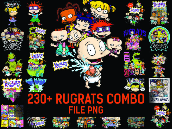 1a 230+ rugrats png bundle, rugrats bundle, rugrats friends, tumbler, tommy chuckie finster, nickelodeon, decal, sublimation, digital download 917238912