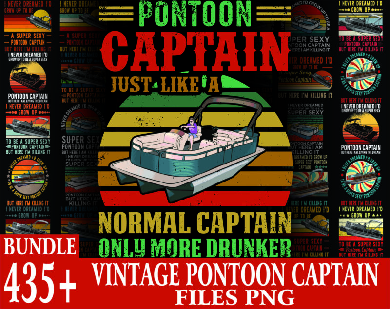 Vintage Pontoon Captain Png Bundle, Retro Rowing Crew Boat, Retro Kayak Png, Pontoon Grandpa Png, Sublimation Design, Digital Download 1007188101