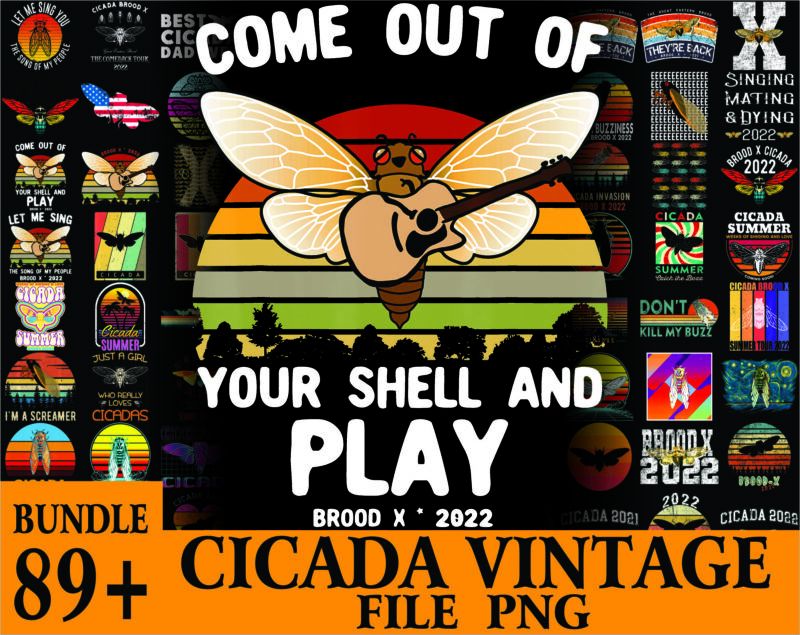 Bundle 90 Cicada Brood X 2021 Png, Brood X png, Cicada Vintage 2021 png, Cicadas png, Cicada Print, Cicada Eastern Brood X, Digital download 1024476011