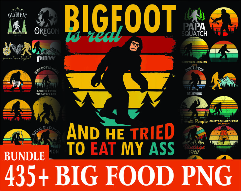 Combo 435+ Big Foot PNG Bundle, Bigfoot Sayings, I Hate People Big Foot, Believe In Bigfoot PNG, Big Foot Lovers PNG, Digital Download 1013598106