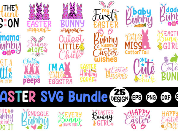 Easter svg bundle vector clipart