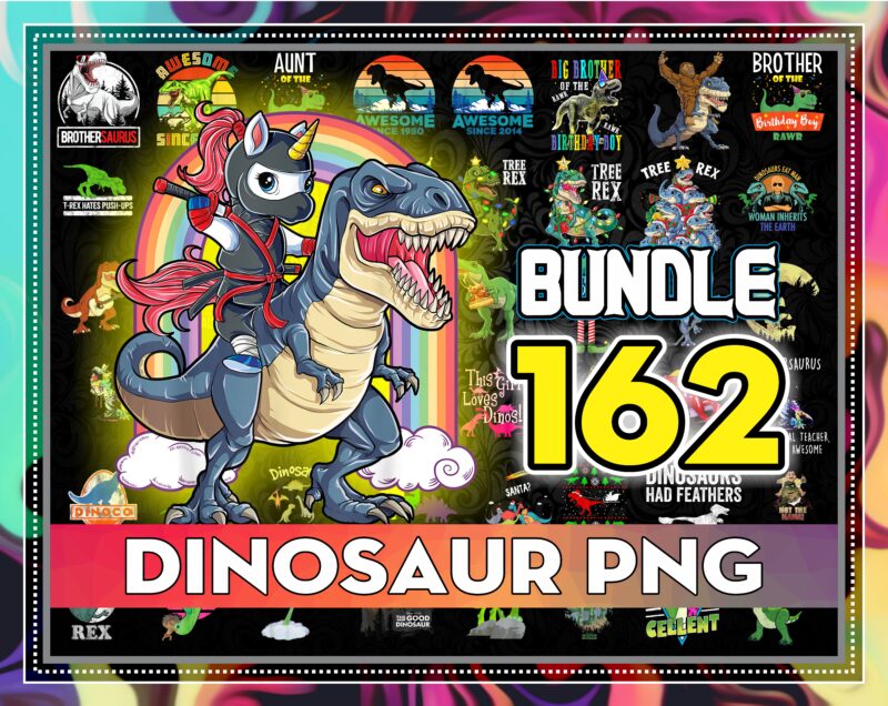 Bundle 162 Designs Dinosaur png, Mamasaurus Png, Baby Dinosaur, Dinosaur Birthday, Santa T-Rex, Christmas T-Rex PNG Combo, Instant download 927241051