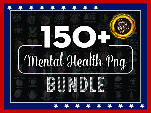 1 combo 150+ designs mental health png bundle, mental health matters png, mental health awareness png, depression awareness png, semicolon png 962123394