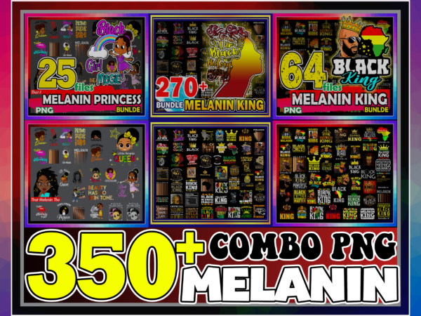 1 combo 350+ melanin png, black queen bundle png, afro woman clipart, black girl magic, birthday melanin, afro lady png, instant download cb991235522