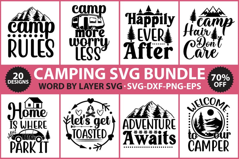 Camping SVG Bundle vol.6 - Buy t-shirt designs