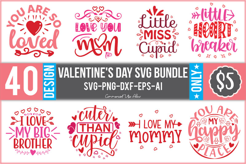 Valentine’s Day Svg Bundle