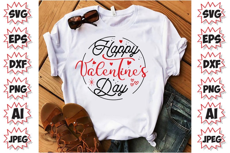 HAPPY VALENTINE’S DAY, Valentines T-Shirt Design - Buy t-shirt designs