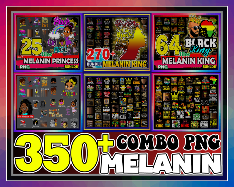 Combo 350+ Melanin Png, Black Queen Bundle Png, Afro Woman Clipart, Black Girl Magic, Birthday Melanin, Afro Lady Png, Instant Download CB991235522