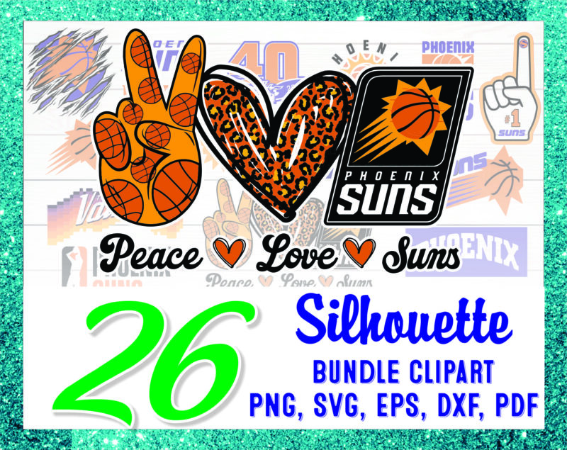 Bundle 26 Peace Love Sun Clipart, Silhouette, Svg, Png, Phoenix Sun Png, Football Suns, We are Phx Svg, Eps, Dxf, Pdf files, Digital Design 1023623828