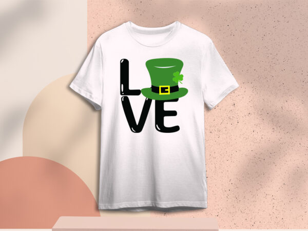 St. patrick’s day love gift diy crafts svg files for cricut, silhouette sublimation files t shirt template vector