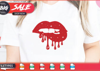 Lips Sublimation Svg t shirt vector graphic