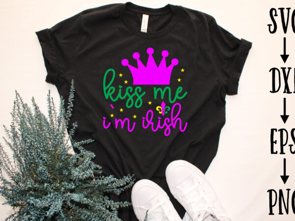 Kiss me i`m irish t shirt vector art