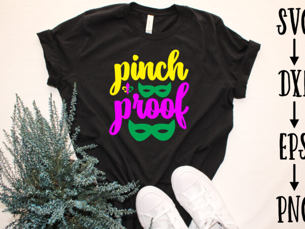 Pinch proof t shirt illustration