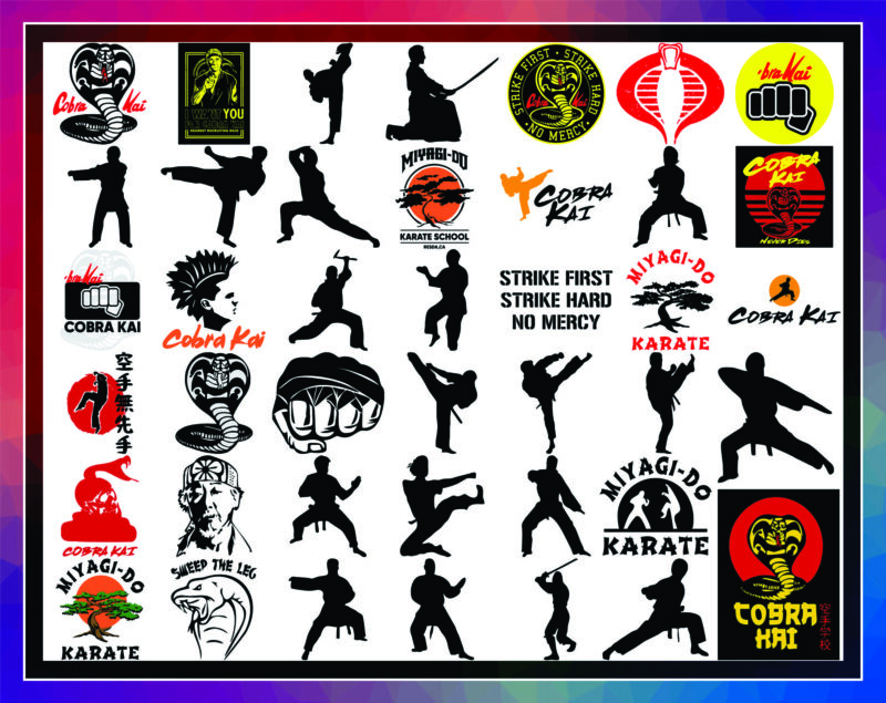 41 Cobra Kai SVG Bundle, Cobra Kai Logo Svg, Cobra Kai Letter Font, Karate Kid Png, Cobra Kai Snake Symbol Svg, Digital Download 1014563346