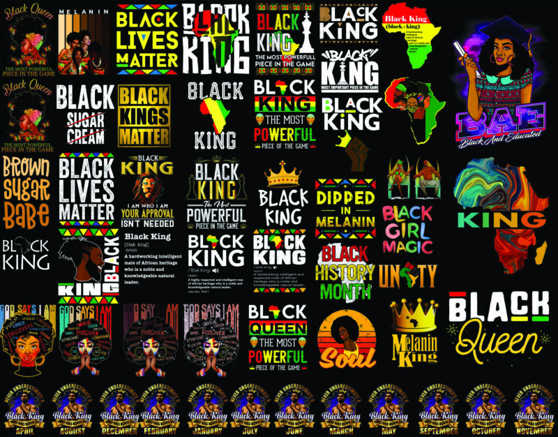 Bundle 100 Melanin King Png, Educated Black King Png, Black King Definition Png, Black Father Matter Support Black Dad Png, Digital Download 990964723