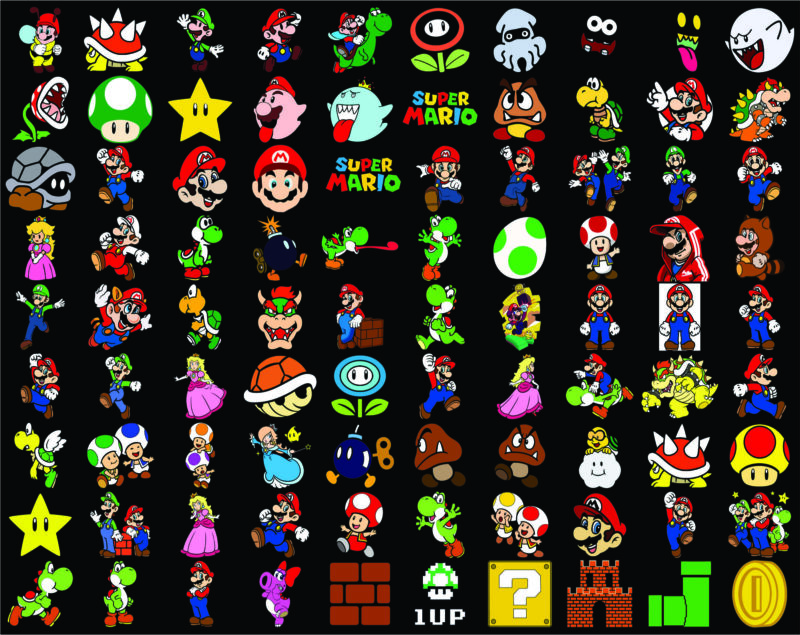 Buy Mario SVG Bundle Mario 8 Bit SVG Super Mario Svg Mario Kart