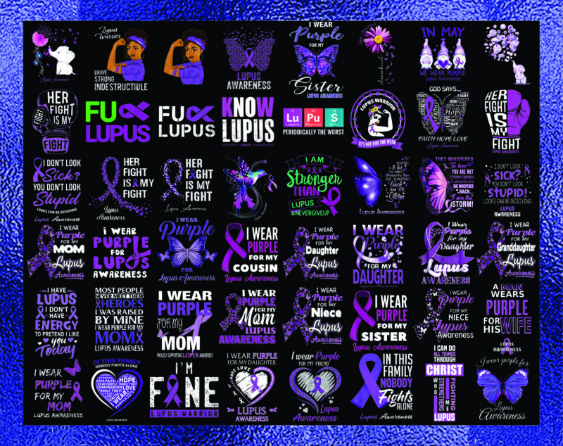 130 Designs Lupus awareness PNG bundle, Warrio lupus awareness Png, Lupus awareness heart png, Lupus Strong Black Afro Girl png