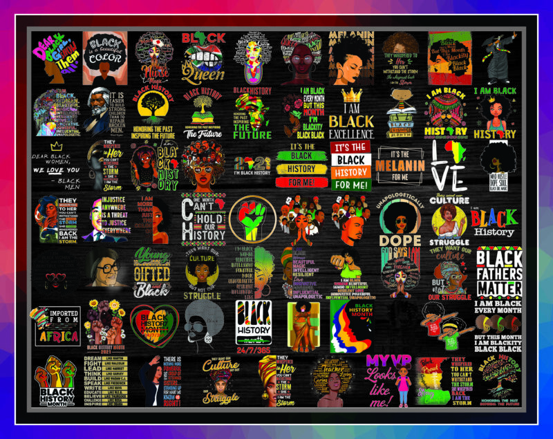 Combo 69 Black History Month African American Fist Hand Png/ Black Girls Been Magic Black History Month/ Black Lives Matter Png Bundle 941125474