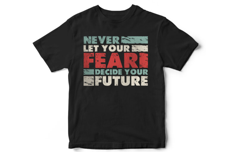 Motivational T-Shirt designs, Pack of five, Fresh Designs