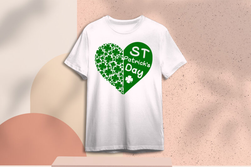 St Patricks Day Images Heart Four Leaf Clover Diy Crafts Svg Files For Cricut, Silhouette Sublimation Files