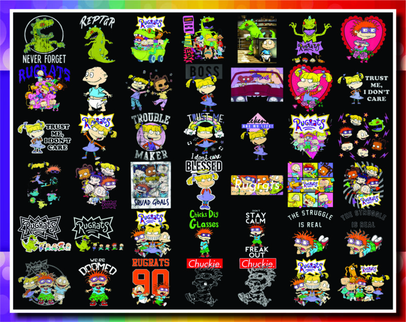 Combo 161 Rugrats png Bundle, Rugrats Friends, Tommy Chuckie Finster, Nickelodeon, Tumbler, Decal, Sublimation Rugrats, Digital download 1006831737