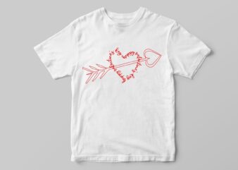 Valentine Heart Silhouette SVG Gift Diy Crafts Svg Files For Cricut, Silhouette Sublimation Files t shirt vector art