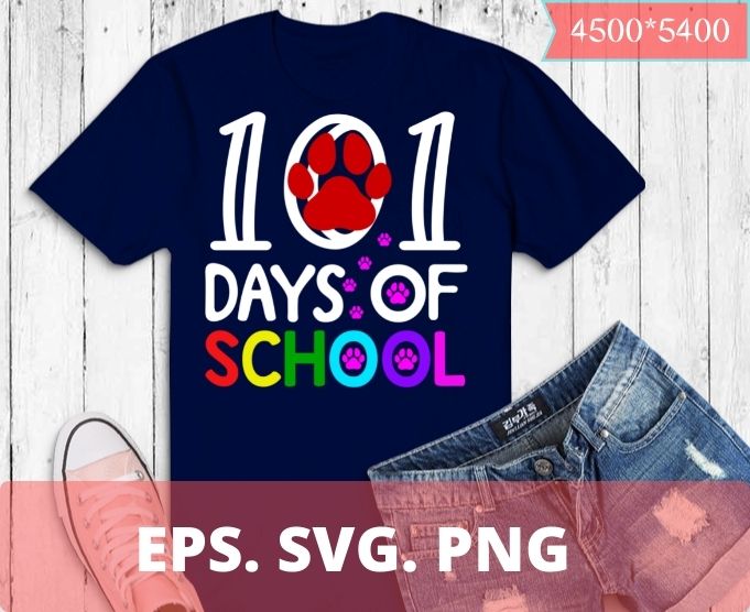 101 Days Smarter Dog Shirt 100 Days Of School Teacher Kids T-Shirt design svg, Twosday 100 Days Of School Outfits For 2nd Grade Teacher, 2nd Grade Students, Twosday