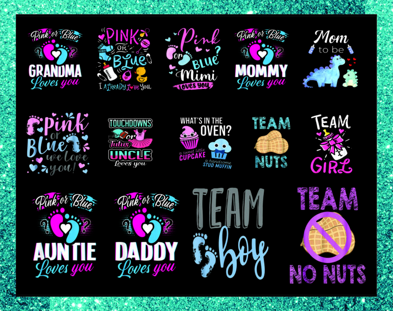 Bundle 61+ Gender Reveal PNG, Baby Boy Girl, African American, Baby T shirt, Gender Reveal Twins, Sublimation Digital, Instant Download 992595658