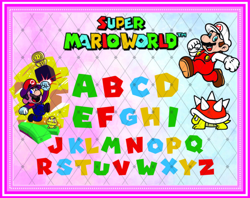 120+ Super Mario SVG PNG DXF Bundle, Super Mario Svg, Super Mario Alphabet, Peach Princess, Koopa Troopa, Goomba Svg, Super Mario World Svg 926322408