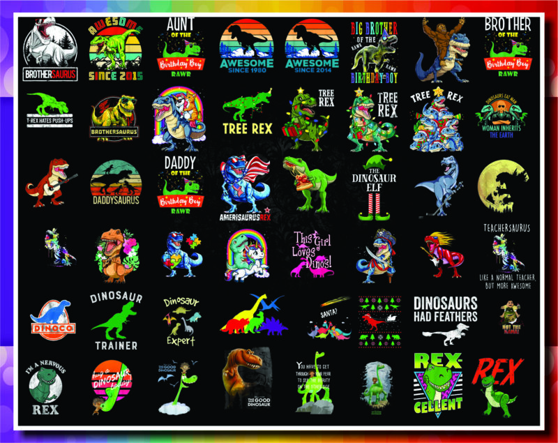 Bundle 162 Designs Dinosaur png, Mamasaurus Png, Baby Dinosaur, Dinosaur Birthday, Santa T-Rex, Christmas T-Rex PNG Combo, Instant download 927241051