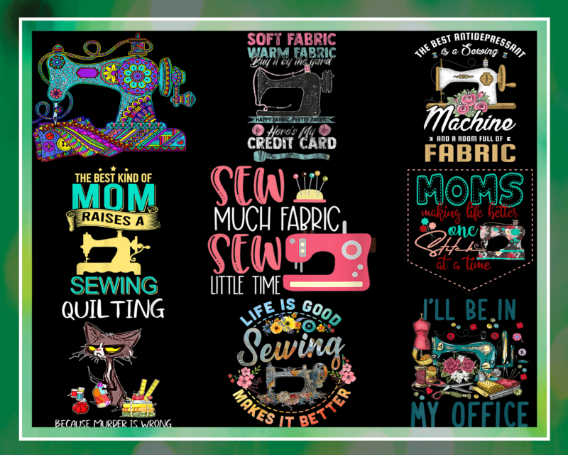 Bundle 33 Designs Sewing PNG, Sewing Mamacado, Sewing Mom, Retro Vintage Sewing, Sewing Lover, Sewing Shirt Sublimation, Digital Download 996360944