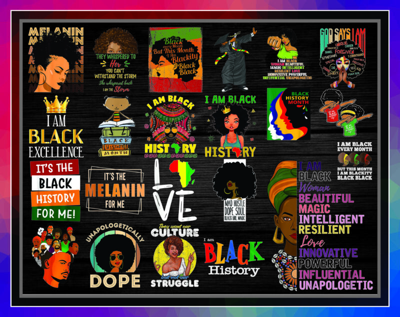 Combo 69 Black History Month African American Fist Hand Png/ Black Girls Been Magic Black History Month/ Black Lives Matter Png Bundle 941125474