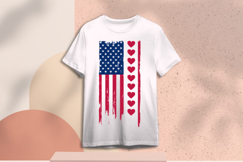 Valentines Day American Flag Gift Diy Crafts Svg Files For Cricut, Silhouette Sublimation Files