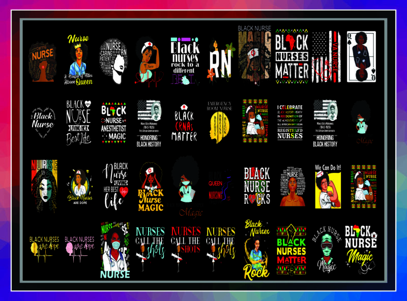 Combo 450+ Black Nurse PNG Bundle, Black Live Matters, Black Nurse Matter, Nurse Life, Dope Black Nurse, Gift For Nurses, Instant download CB959652304