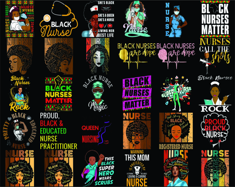 160 Black Nurse png Bundle, Black Nurse PNG,Dope Black Nurse,Black Nurse Magic,Black Live Matters,Black Pride Gift,Melanin Nurse 1009585613